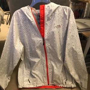 Patterned North Face rain jacket/ windbreaker